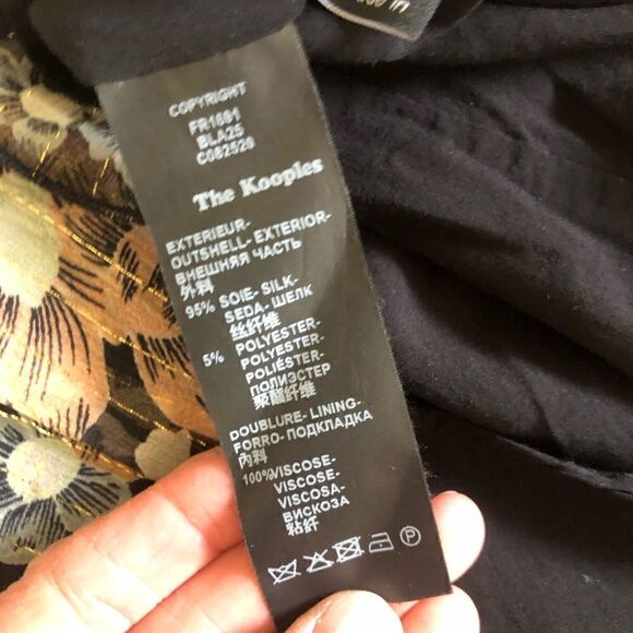 The Kooples “Wanted Ruffle Dress” Floral Ruffled Tiered Dress Women’s 1 XS/SM - Picture 6 of 13